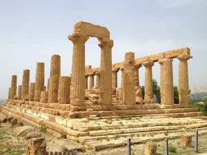 Agrigento Vallei der Tempels ruïne