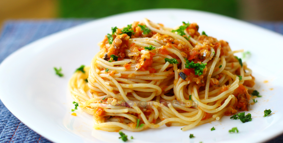 eetgewoonten op Sicilië - Pasta con le Sarde