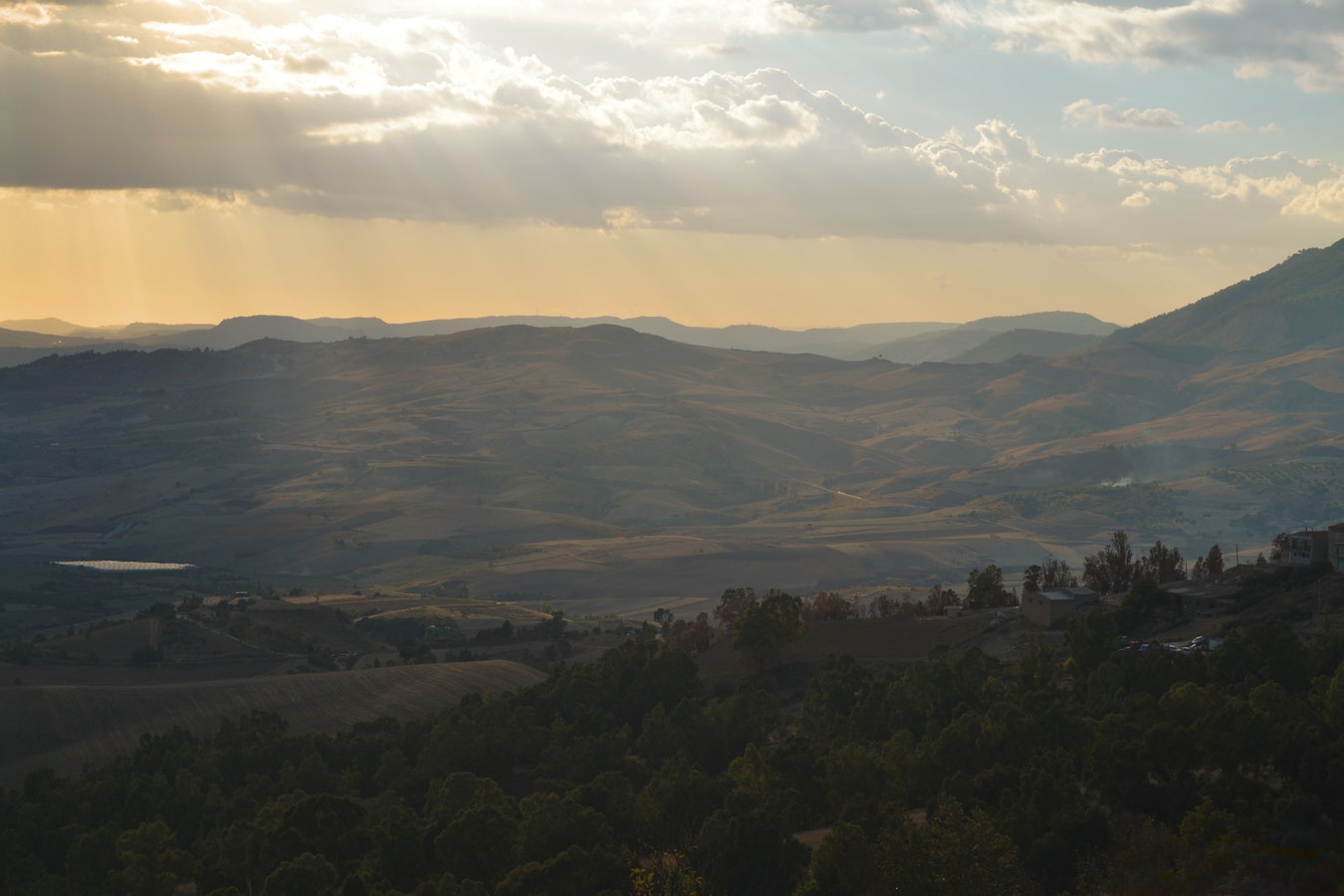 Onontdekt Agrigento, heuvels