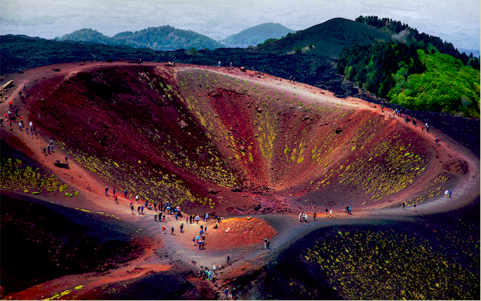 Foto van vulkaan de Etna 